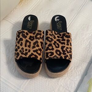 Franco Sarto Animal Print Sandals